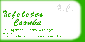 nefelejcs csonka business card
